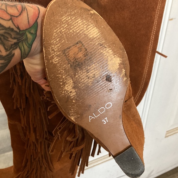 Aldo Fringe Suede boots - Picture 2 of 2